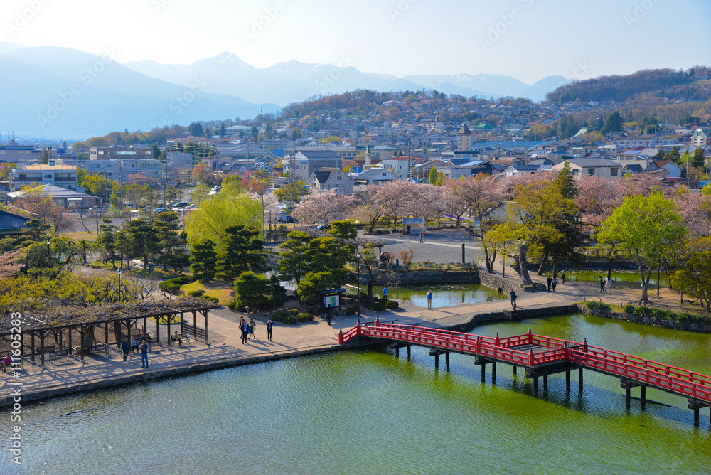 Matsumoto city view from Matsumoto Castle