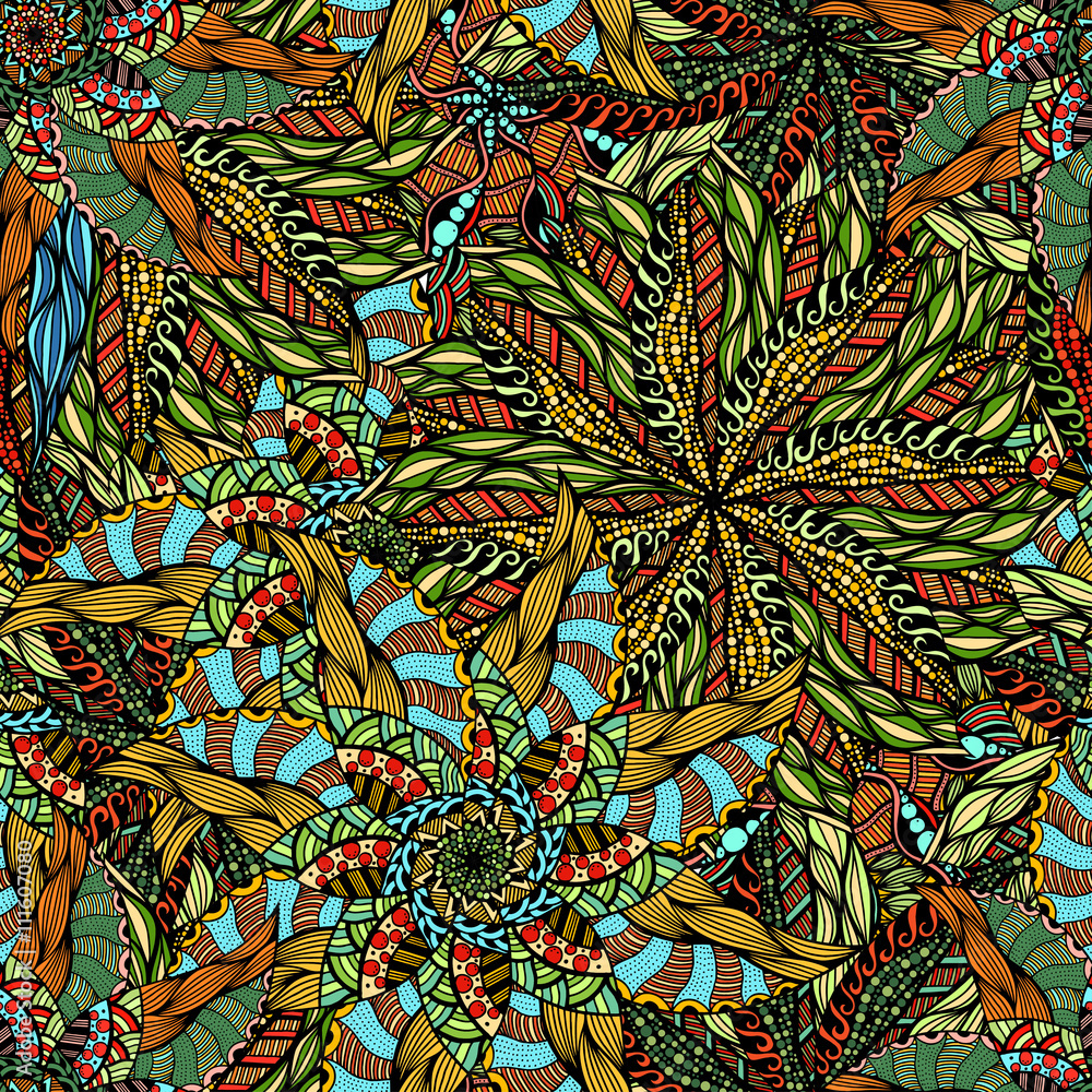 Fototapeta Seamless Floral Pattern