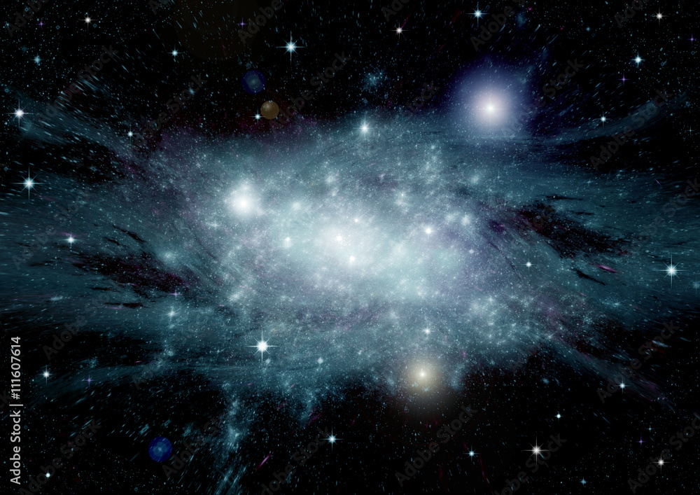 Obraz premium galaxy in a free space