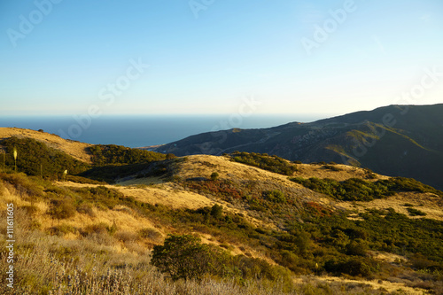 Ocean view and geology, Malibu, CA
