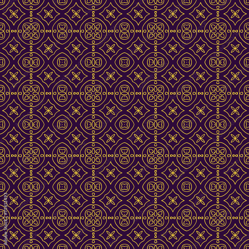 Elegant geometric background made of floral decorative pattern. Vector