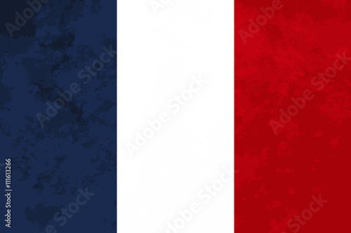 True proportions France flag with texture