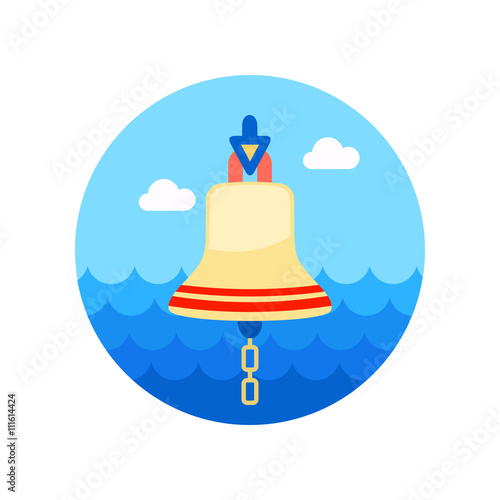 Bell marine icon. Summer
