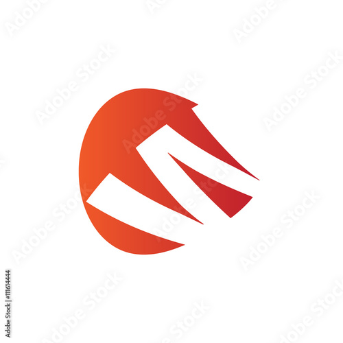 Free Download W Logo.. Vector Graphic Business Branding Letter Element Illustration. Orange Negative Space Design. White Background - GFXLoad