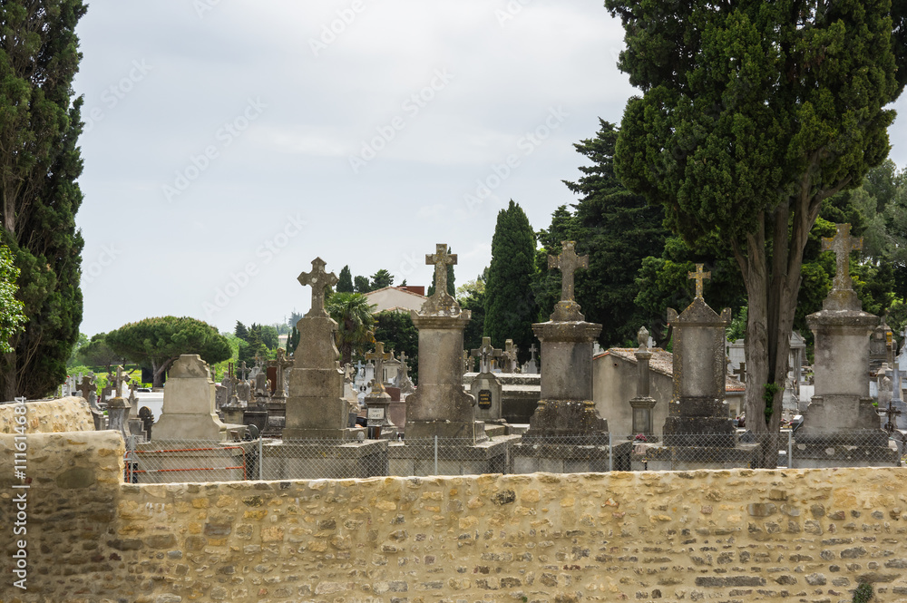 Fototapeta premium Old french cemetery