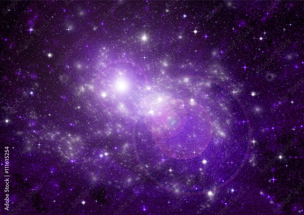 galaxy in a free space galaxy in a free space