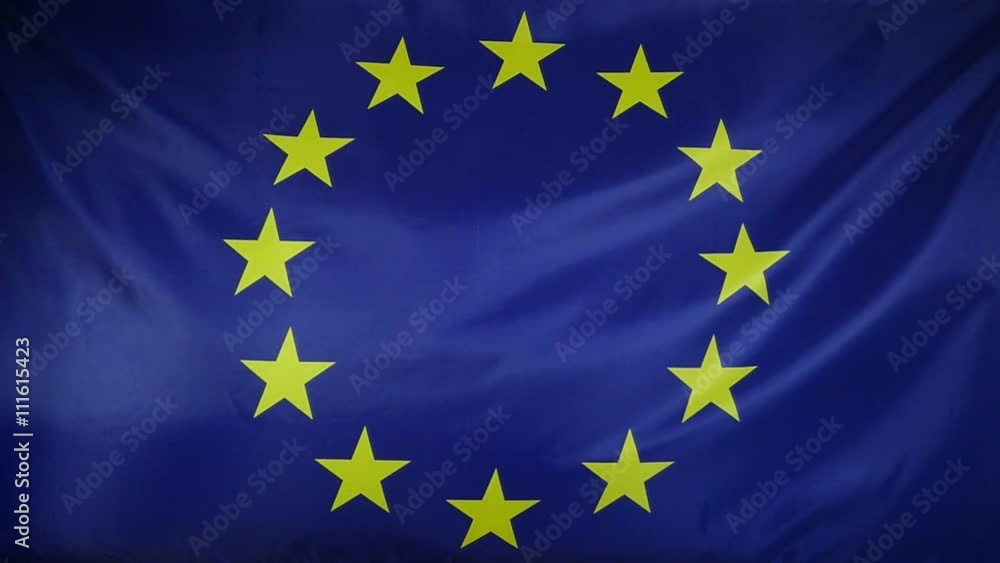 Slowmotion real textile Flag of Europe
Slowmotion real textile Flag of Europe