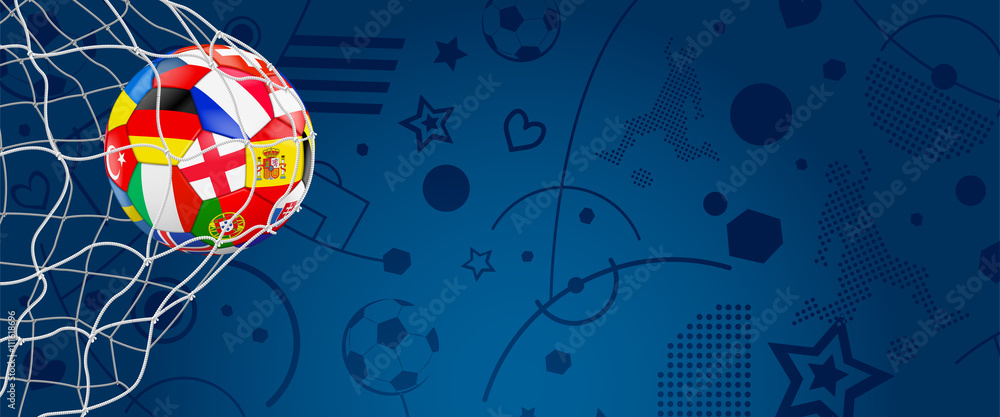 Obraz premium colorful Ball in Goal