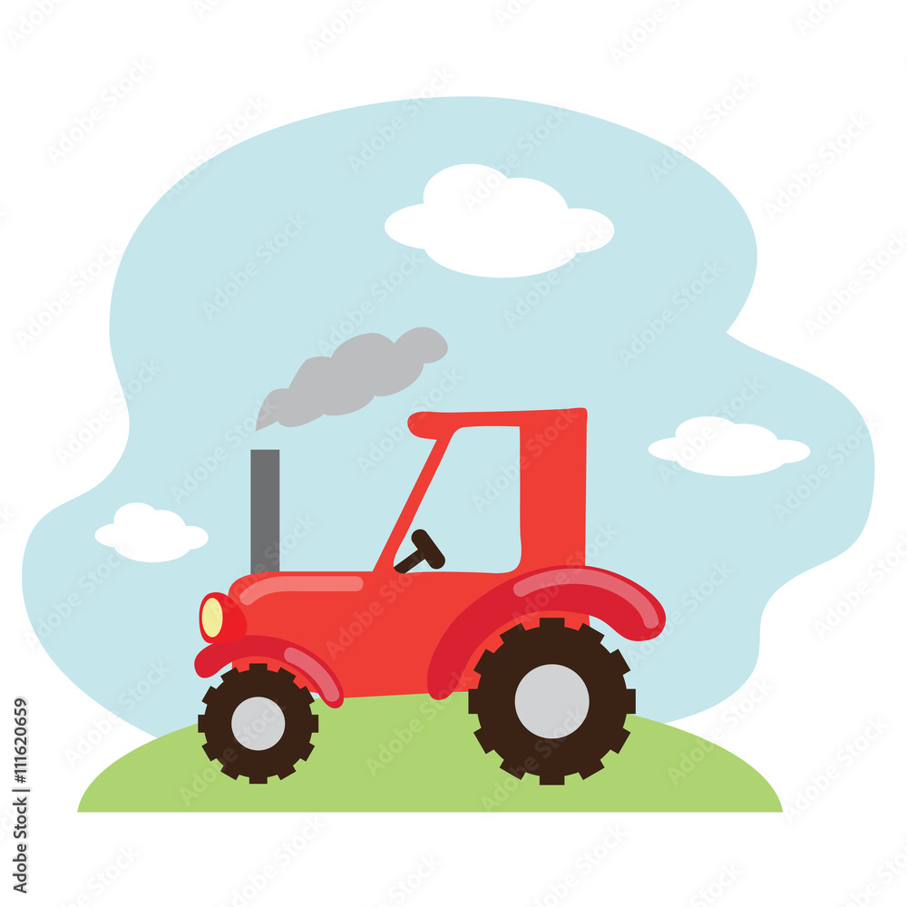 Tractor vector illustration 