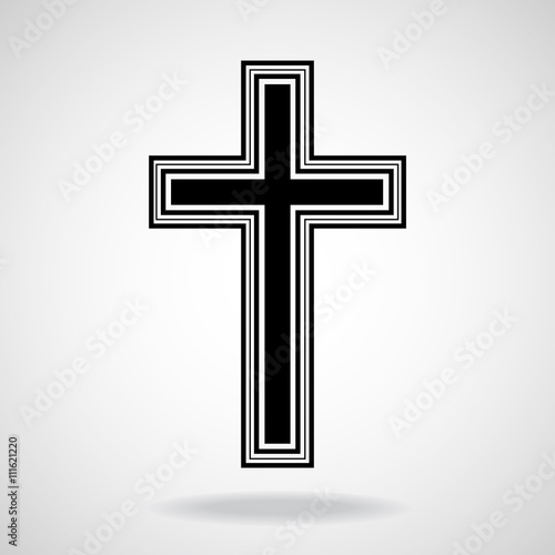 Cross. Christian Symbol. Vector illustration. Eps 10