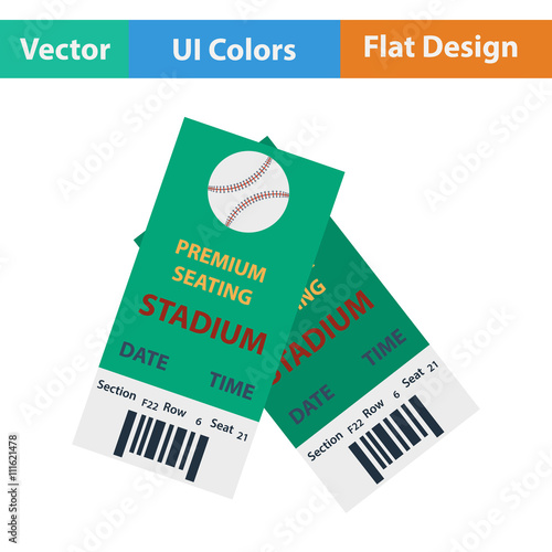 Baseball tickets icon