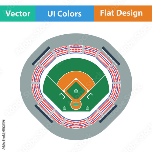 Baseball stadium icon