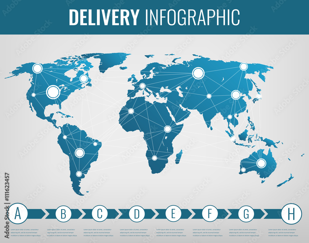 World transportation and logistics. Delivery and shipping infographic elements. Vector World transportation and logistics. Delivery and shipping infographic elements. Vector