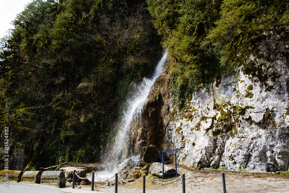 Fototapeta premium Abkhazia, waterfall male tears
