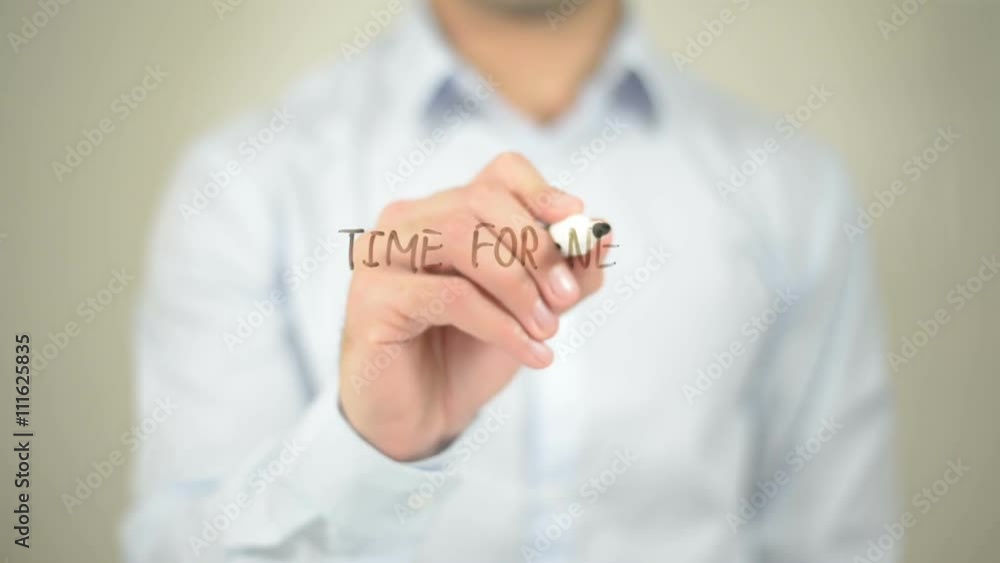 Time For New Content , man writing on transparent screen Time For New Content , man writing on transparent screen