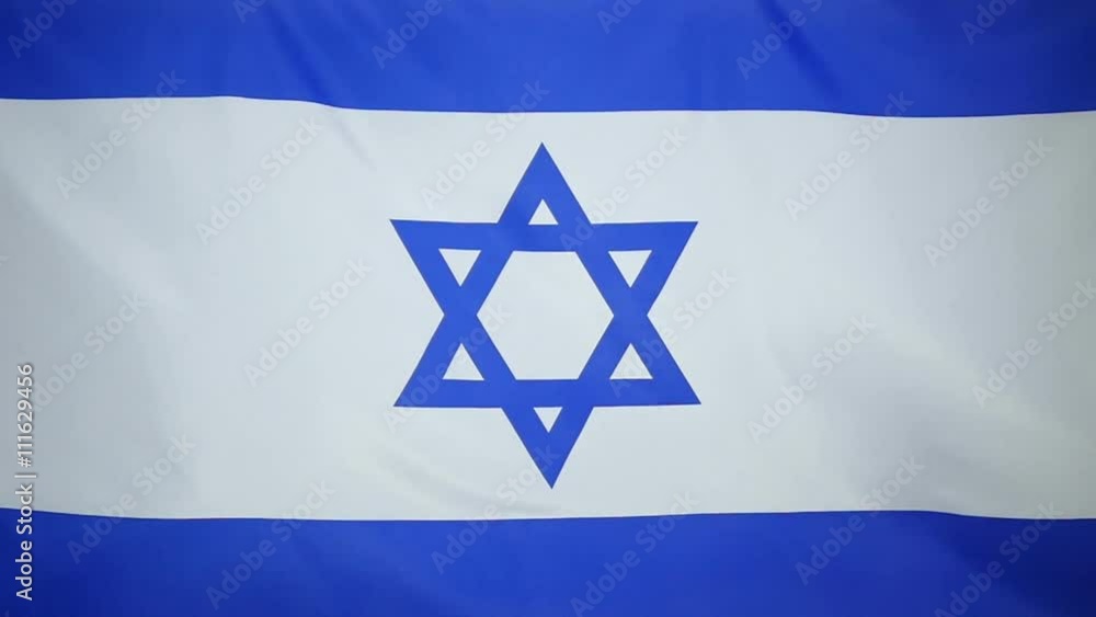 Slowmotion real textile Flag of Israel
Slowmotion real textile Flag of Israel