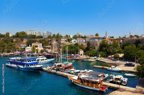 Old harbour in Antalya, Turkey