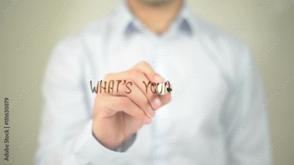 What's Your Style ? , man writing on transparent screen What's Your Style ? , man writing on transparent screen