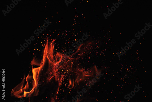Fire on black background © Fotolia Premium