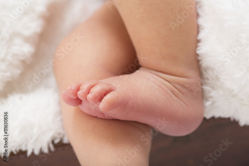 Newborn babies foot