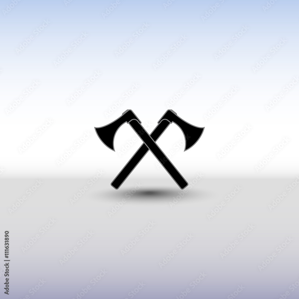 Crossed battle axes Crossed battle axes