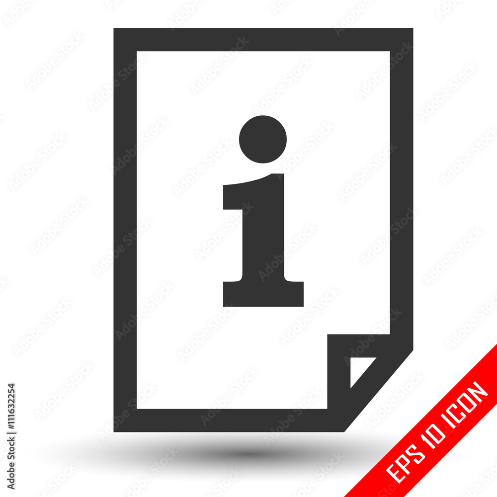 Information file icon. Infofile logo. Readme file Information file icon. Infofile logo. Readme file