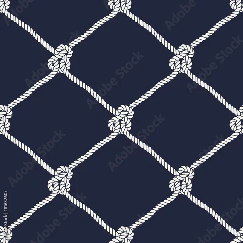 Tapety Bez szwu wzór węzeł liny morskie