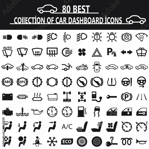 Collection of Car Dashboard icons