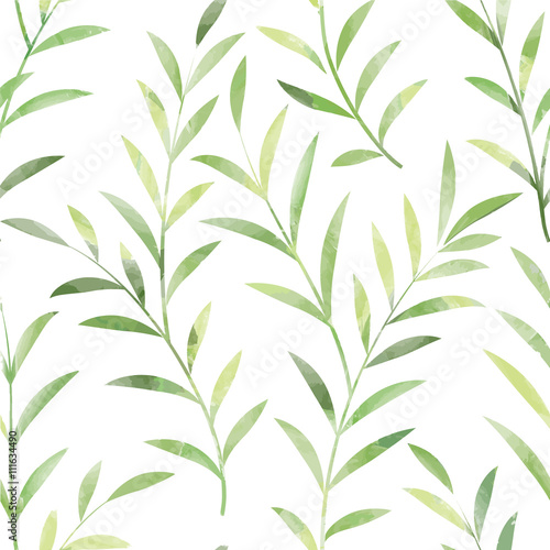 Floral seamless pattern. Leaves background. Nature ornamental background