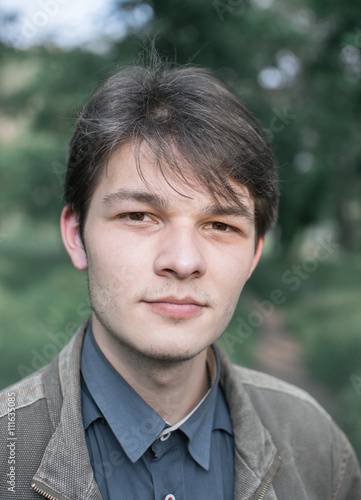 portrait of a young man in the Park