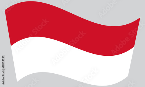 Flag of Monaco waving Free Download Flag of Monaco waving - GFXLoad