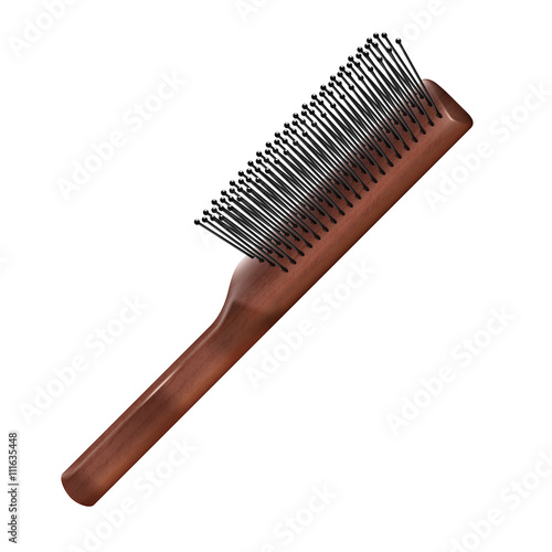 Hairbrush isolated on white background