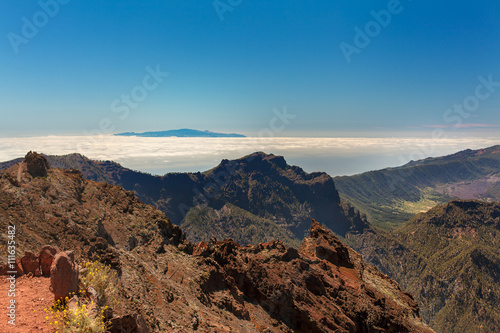 La Gomera view from the La Palma island, Spain © vmenshov
