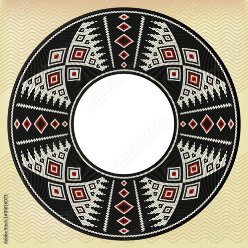 Traditional Arabian Sadu Weaving Circle Frame