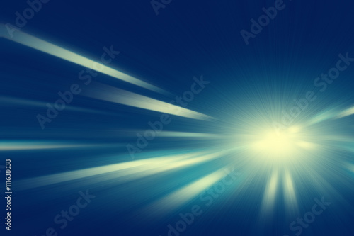 Abstract image of speed motion at night.