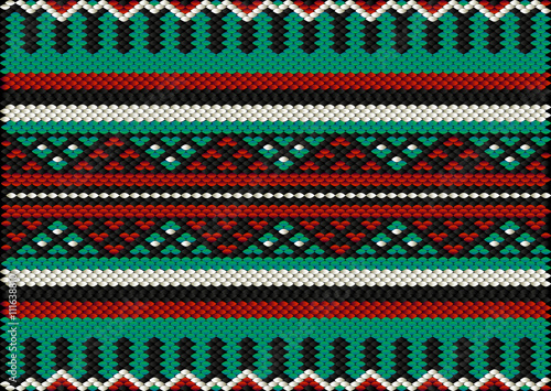 Desert Tribes Style Sadu Weaving Illustrated Background