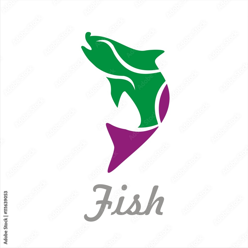 abstract fish logo for your business abstract fish logo for your business