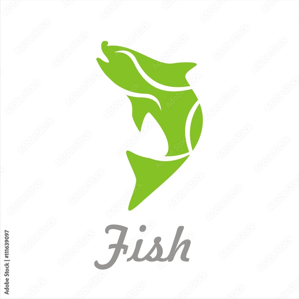 Fototapeta premium abstract fish logo for your business