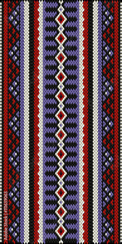 Middle Eastern Style Sadu Weaving Illustrated Background