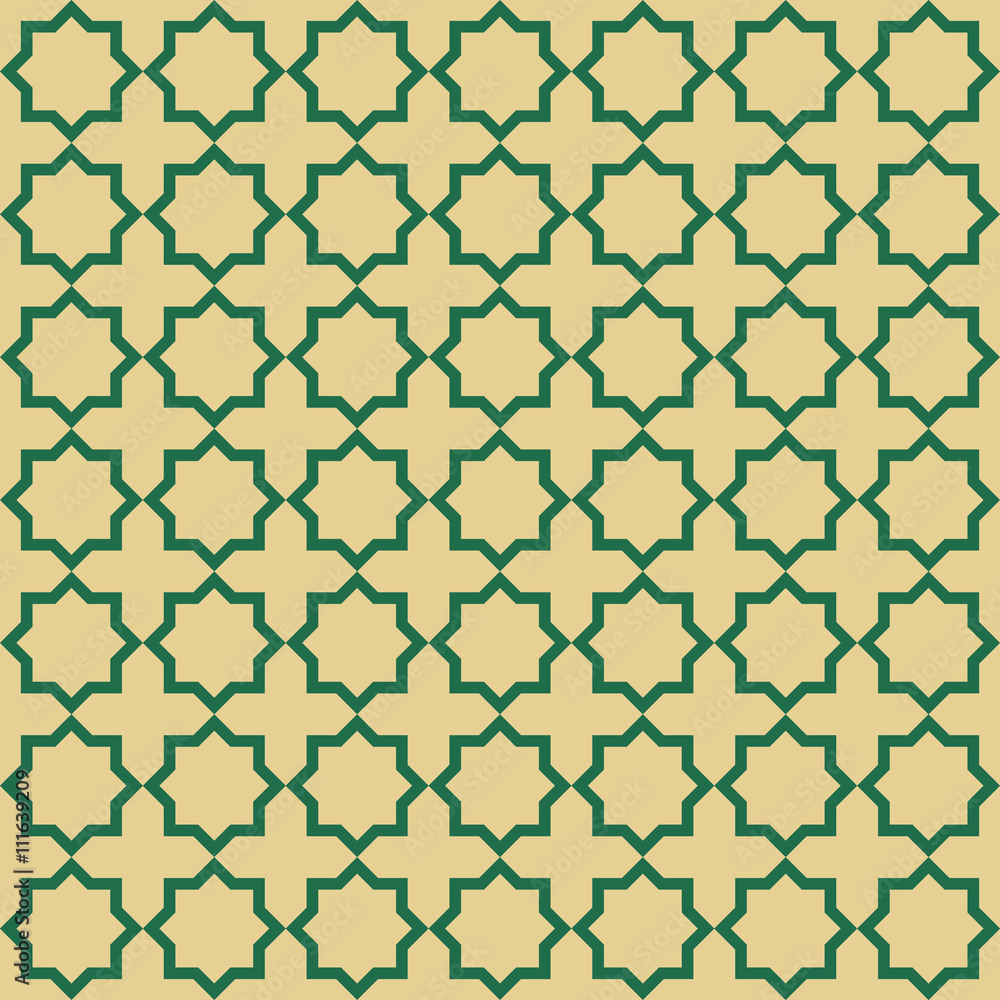Naklejka premium Islamic seamless background pattern.