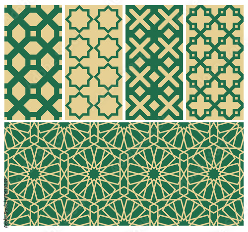 Islamic seamless background pattern.