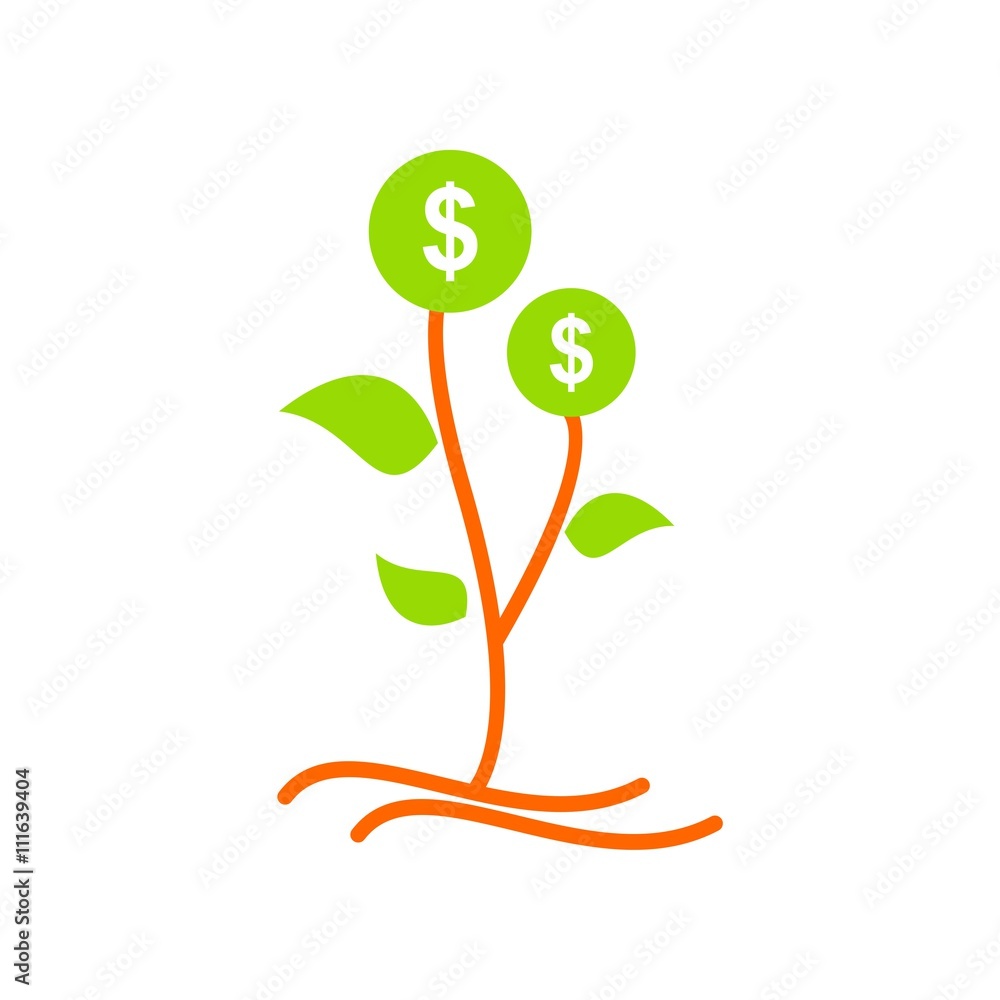 Logo finance trees money business accounting idea Logo finance trees money business accounting idea