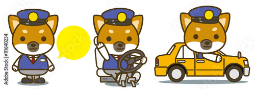 はたらく犬。タクシードライバー