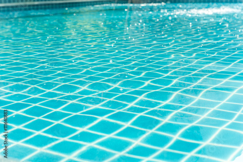 swimming pool rippled water detail © bouybin