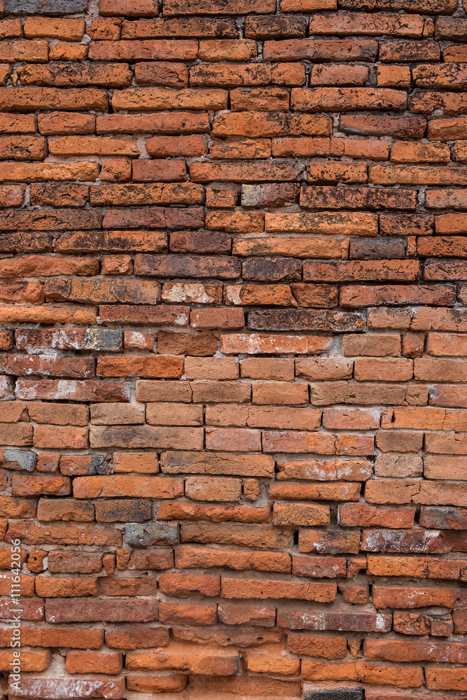 Old and grunge red brick background texture, Retro style Old and grunge red brick background texture, Retro style