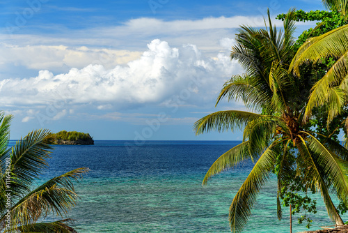 View of Sea from Kadidiri island. Indonesia