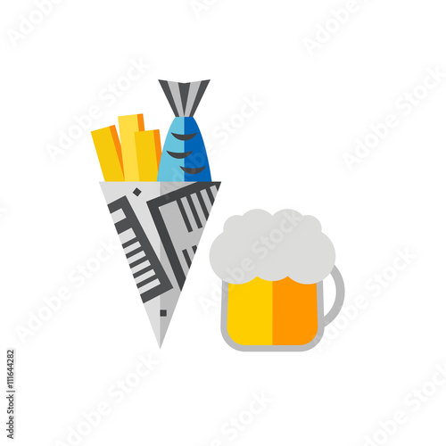 Fish and Chips Icon