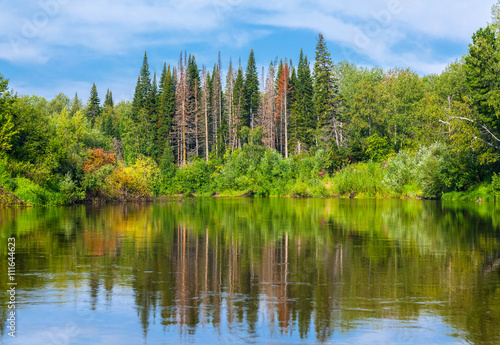 Photos Chet river in the Tomsk region in western Siberia