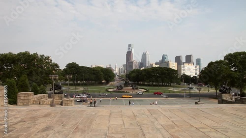 Veduta dall'Art Museum a Philadelphia, Pennsylvania, USA photo