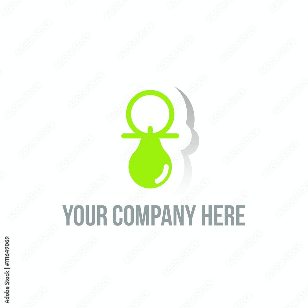 Baby children toy shop logo vector icon Baby children toy shop logo vector icon